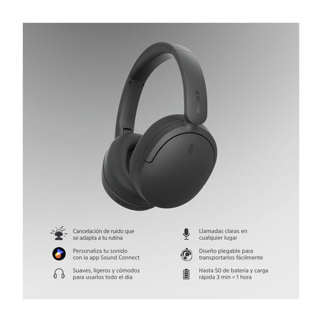 Sony WH-CH730N Audífonos Inalámbricos Bluetooth Over-Ear | Noise Cancelling | Negro