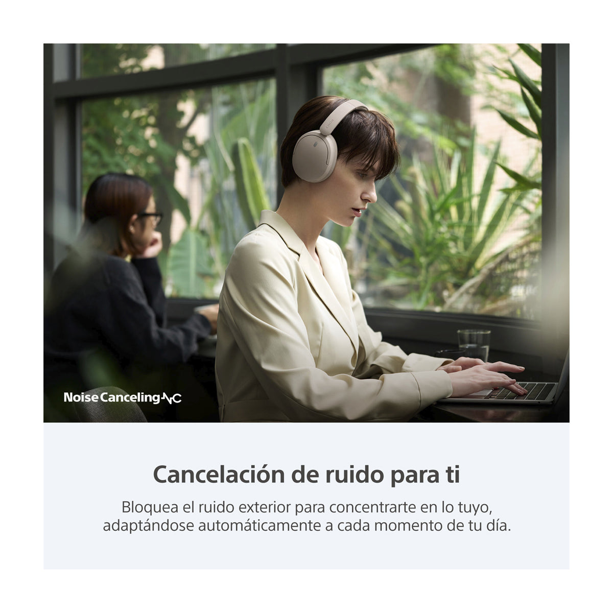 Sony WH-CH730N Audífonos Inalámbricos Bluetooth Over-Ear | Noise Cancelling | Beige