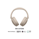 Sony WH-CH730N Audífonos Inalámbricos Bluetooth Over-Ear | Noise Cancelling | Beige