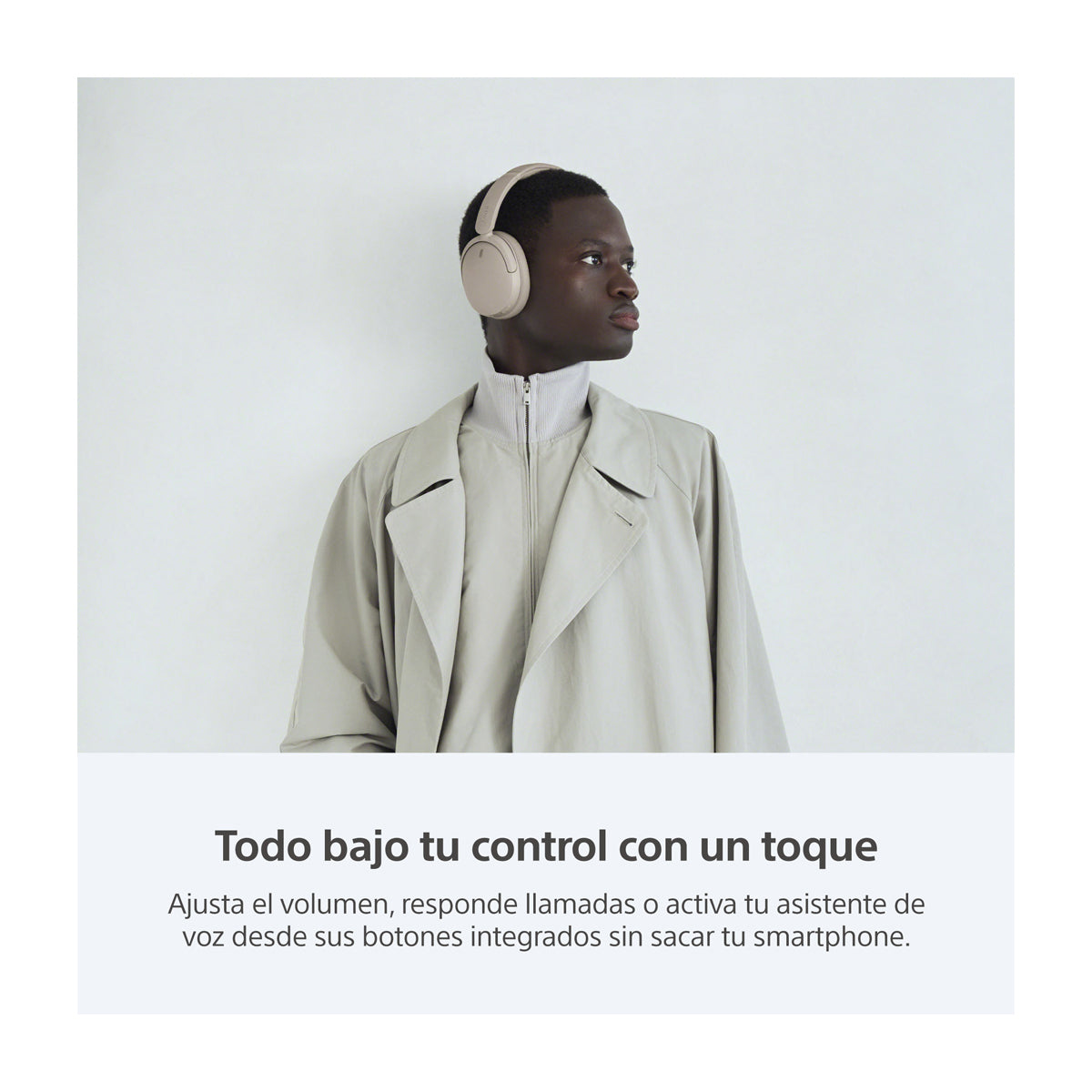 Sony WH-CH730N Audífonos Inalámbricos Bluetooth Over-Ear | Noise Cancelling | Beige