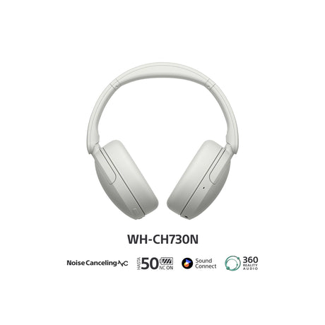 Sony WH-CH730N Audífonos Inalámbricos Bluetooth Over-Ear | Noise Cancelling | Blanco
