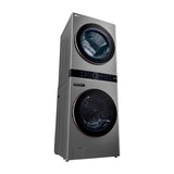 LG WashTower Torre de Lavado Eléctrico Inverter Direct Drive de Carga Frontal | AI DD | AI Sensor Dry | AI ThinQ | 22kg | Plateado