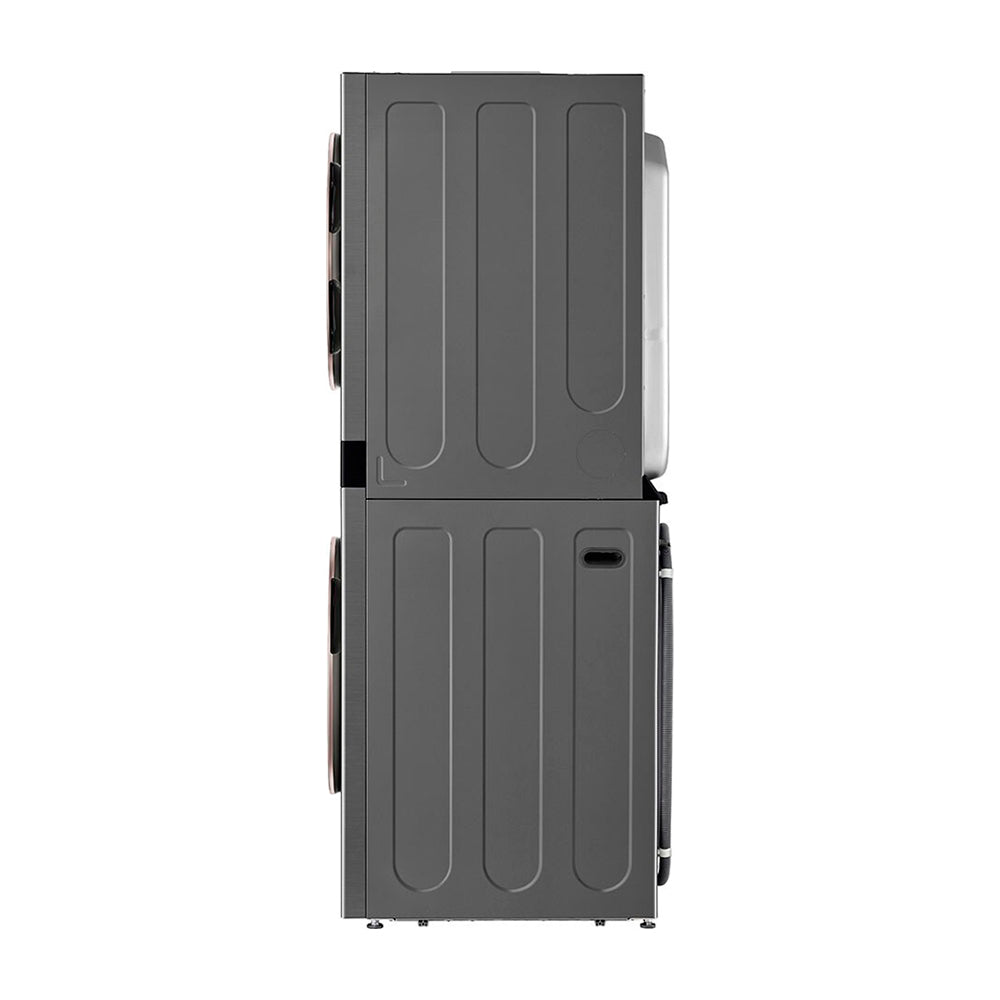 LG WashTower Torre de Lavado a Gas Inverter Direct Drive de Carga Frontal | AI DD | AI Sensor Dry | AI ThinQ | 22kg | Plateado