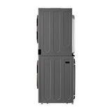 LG WashTower Torre de Lavado a Gas Inverter Direct Drive de Carga Frontal | AI DD | AI Sensor Dry | AI ThinQ | 22kg | Plateado