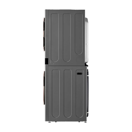 LG WashTower Torre de Lavado a Gas Inverter Direct Drive de Carga Frontal | AI DD | AI Sensor Dry | AI ThinQ | 22kg | Plateado