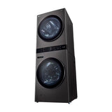 LG WashTower Torre de Lavado de 25kg y 22kg Secado a Gas Inverter Direct Drive de Carga Frontal | AI DD | AI Sensor Dry | AI ThinQ | Negro