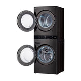 LG WashTower Torre de Lavado de 25kg y 22kg Secado a Gas Inverter Direct Drive de Carga Frontal | AI DD | AI Sensor Dry | AI ThinQ | Negro