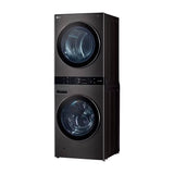 LG WashTower Torre de Lavado de 25kg y 22kg Secado a Gas Inverter Direct Drive de Carga Frontal | AI DD | AI Sensor Dry | AI ThinQ | Negro