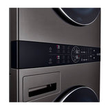 LG WashTower Torre de Lavado de 25kg y 22kg Secado a Gas Inverter Direct Drive de Carga Frontal | AI DD | AI Sensor Dry | AI ThinQ | Negro