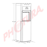 Whirlpool Dispensador de Agua Fría/Caliente/Templada | Carga Inferior | Garrafones de 11L y 19L | Gris