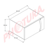 Whirlpool Microondas de 900W | Tipo Espejo | 1.1p3 | Gris