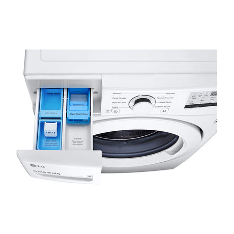 LG Combo Lavadora Automatica Inverter Direct Drive y Secadora Eléctrica de Carga Frontal | 6 Motion DD | 20kg | Blanco