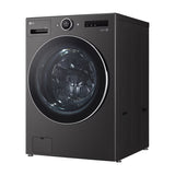 LG Combo Lavadora Automatica Inverter Direct Drive de 23kg y Secadora a Gas de Carga Frontal de 22kg | AI DD | ThinQ | 6 Motion DD | Turbo Wash | Negro