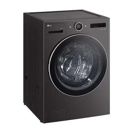 LG Combo Lavadora Automatica Inverter Direct Drive de 23kg y Secadora a Gas de Carga Frontal de 22kg | AI DD | ThinQ | 6 Motion DD | Turbo Wash | Negro