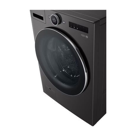LG Combo Lavadora Automatica Inverter Direct Drive de 23kg y Secadora a Gas de Carga Frontal de 22kg | AI DD | ThinQ | 6 Motion DD | Turbo Wash | Negro