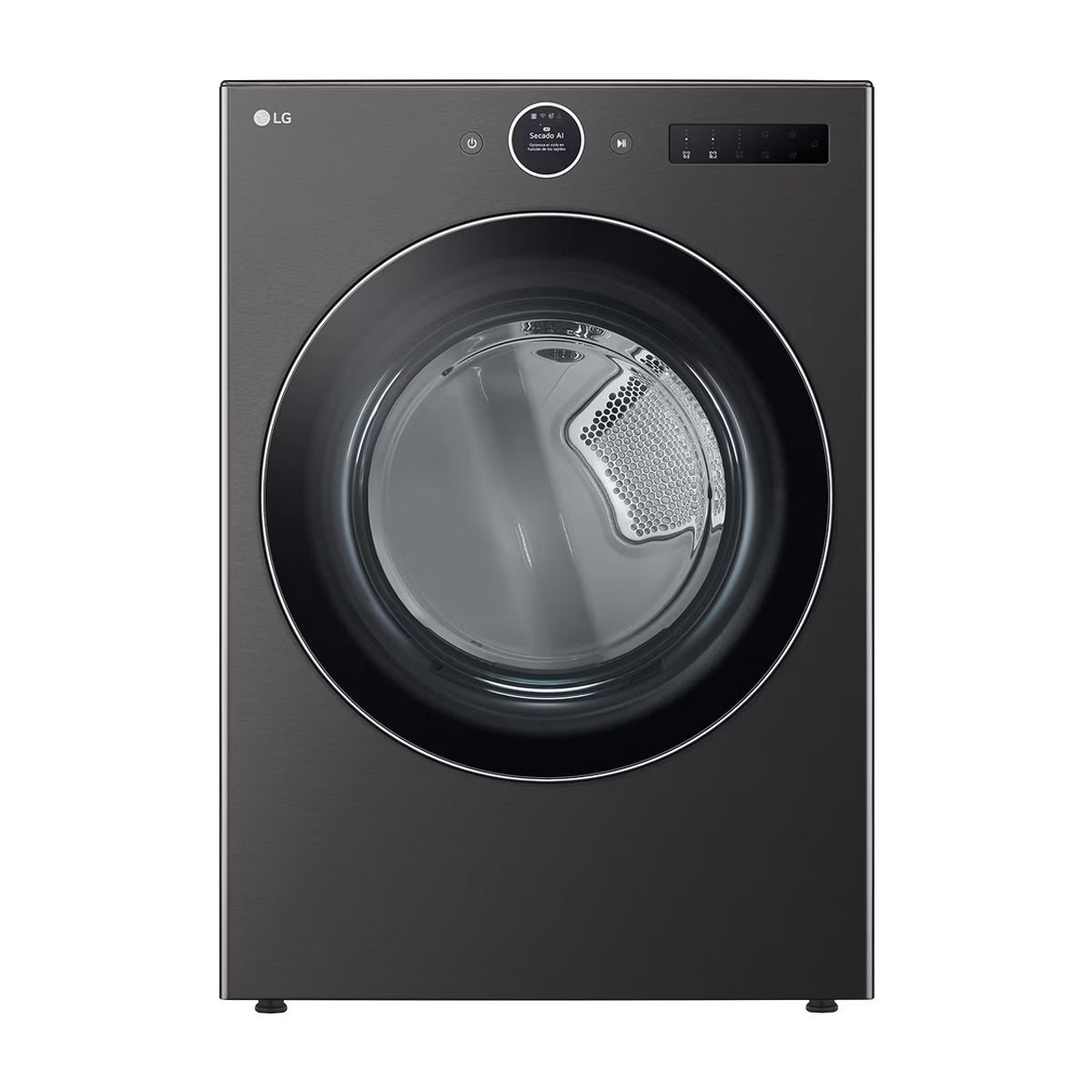 LG Combo Lavadora Automatica Inverter Direct Drive de 23kg y Secadora a Gas de Carga Frontal de 22kg | AI DD | ThinQ | 6 Motion DD | Turbo Wash | Negro