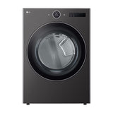 LG Combo Lavadora Automatica Inverter Direct Drive de 23kg y Secadora a Gas de Carga Frontal de 22kg | AI DD | ThinQ | 6 Motion DD | Turbo Wash | Negro