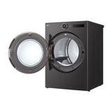 LG Combo Lavadora Automatica Inverter Direct Drive de 23kg y Secadora a Gas de Carga Frontal de 22kg | AI DD | ThinQ | 6 Motion DD | Turbo Wash | Negro