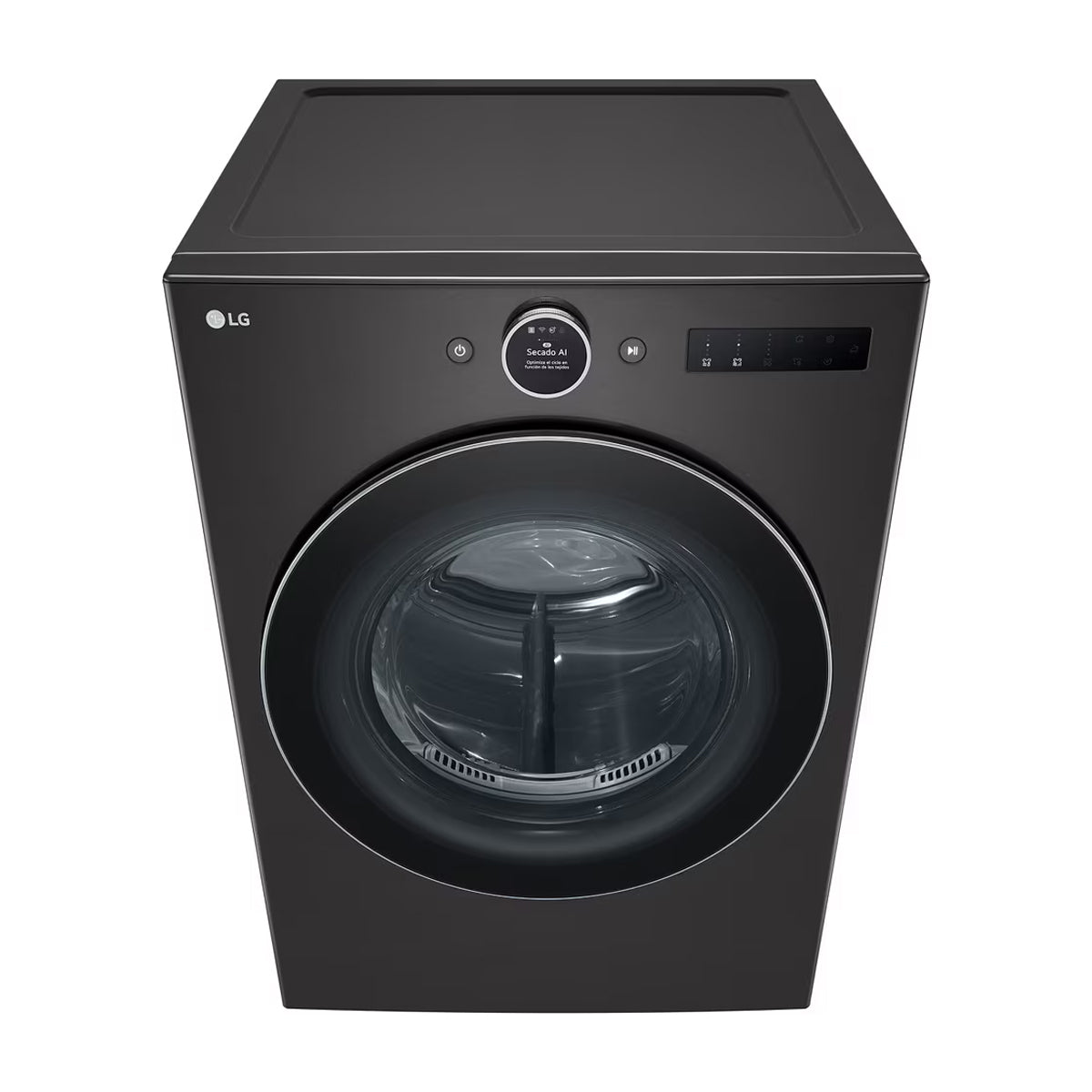 LG Combo Lavadora Automatica Inverter Direct Drive de 23kg y Secadora a Gas de Carga Frontal de 22kg | AI DD | ThinQ | 6 Motion DD | Turbo Wash | Negro