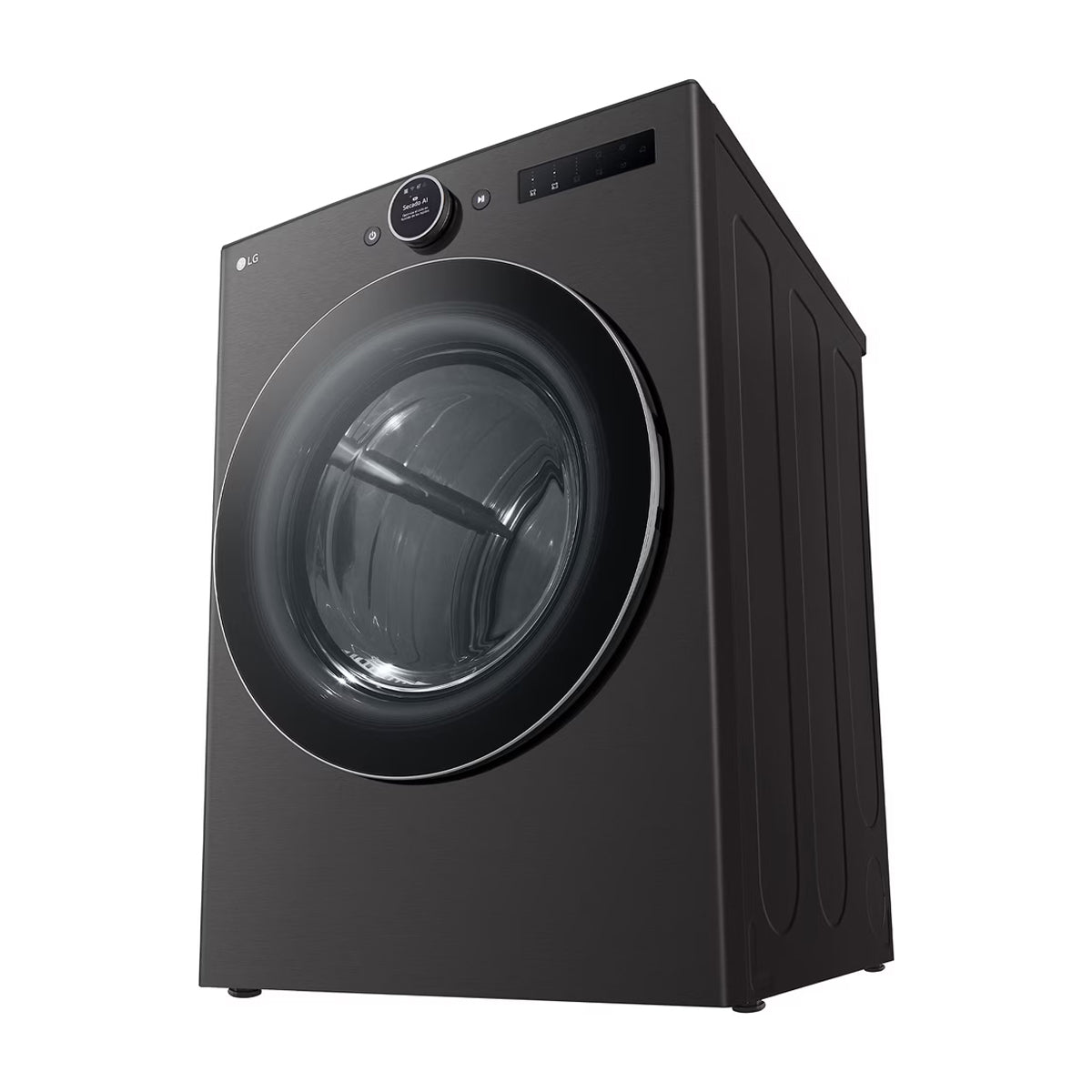 LG Combo Lavadora Automatica Inverter Direct Drive de 23kg y Secadora a Gas de Carga Frontal de 22kg | AI DD | ThinQ | 6 Motion DD | Turbo Wash | Negro