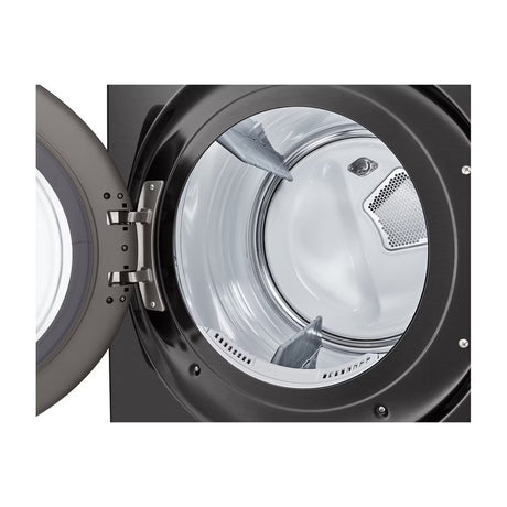 LG Combo Lavadora Automatica Inverter Direct Drive de 23kg y Secadora a Gas de Carga Frontal de 22kg | AI DD | ThinQ | 6 Motion DD | Turbo Wash | Negro