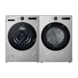 LG Combo Lavadora Automatica Inverter Direct Drive de 23kg y Secadora a Gas de Carga Frontal de 22kg | AI DD | ThinQ | 6 Motion DD | Turbo Wash | Plateado