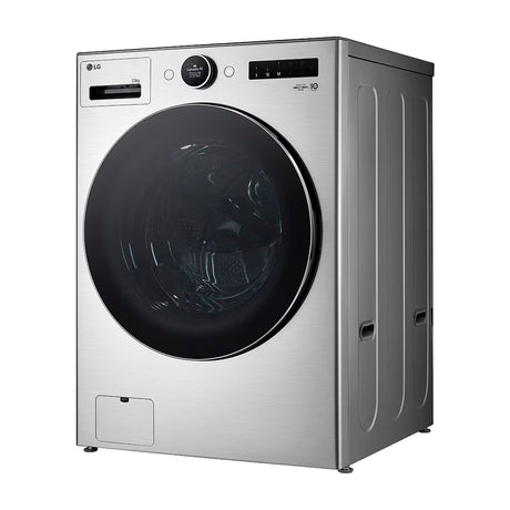 LG Combo Lavadora Automatica Inverter Direct Drive de 23kg y Secadora a Gas de Carga Frontal de 22kg | AI DD | ThinQ | 6 Motion DD | Turbo Wash | Plateado