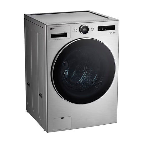 LG Combo Lavadora Automatica Inverter Direct Drive de 23kg y Secadora a Gas de Carga Frontal de 22kg | AI DD | ThinQ | 6 Motion DD | Turbo Wash | Plateado