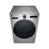 LG Combo Lavadora Automatica Inverter Direct Drive de 23kg y Secadora a Gas de Carga Frontal de 22kg | AI DD | ThinQ | 6 Motion DD | Turbo Wash | Plateado
