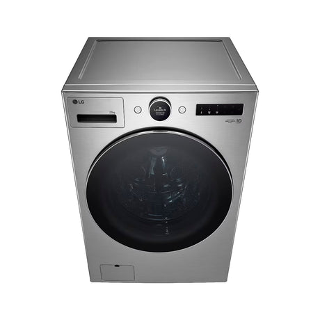 LG Combo Lavadora Automatica Inverter Direct Drive de 23kg y Secadora a Gas de Carga Frontal de 22kg | AI DD | ThinQ | 6 Motion DD | Turbo Wash | Plateado