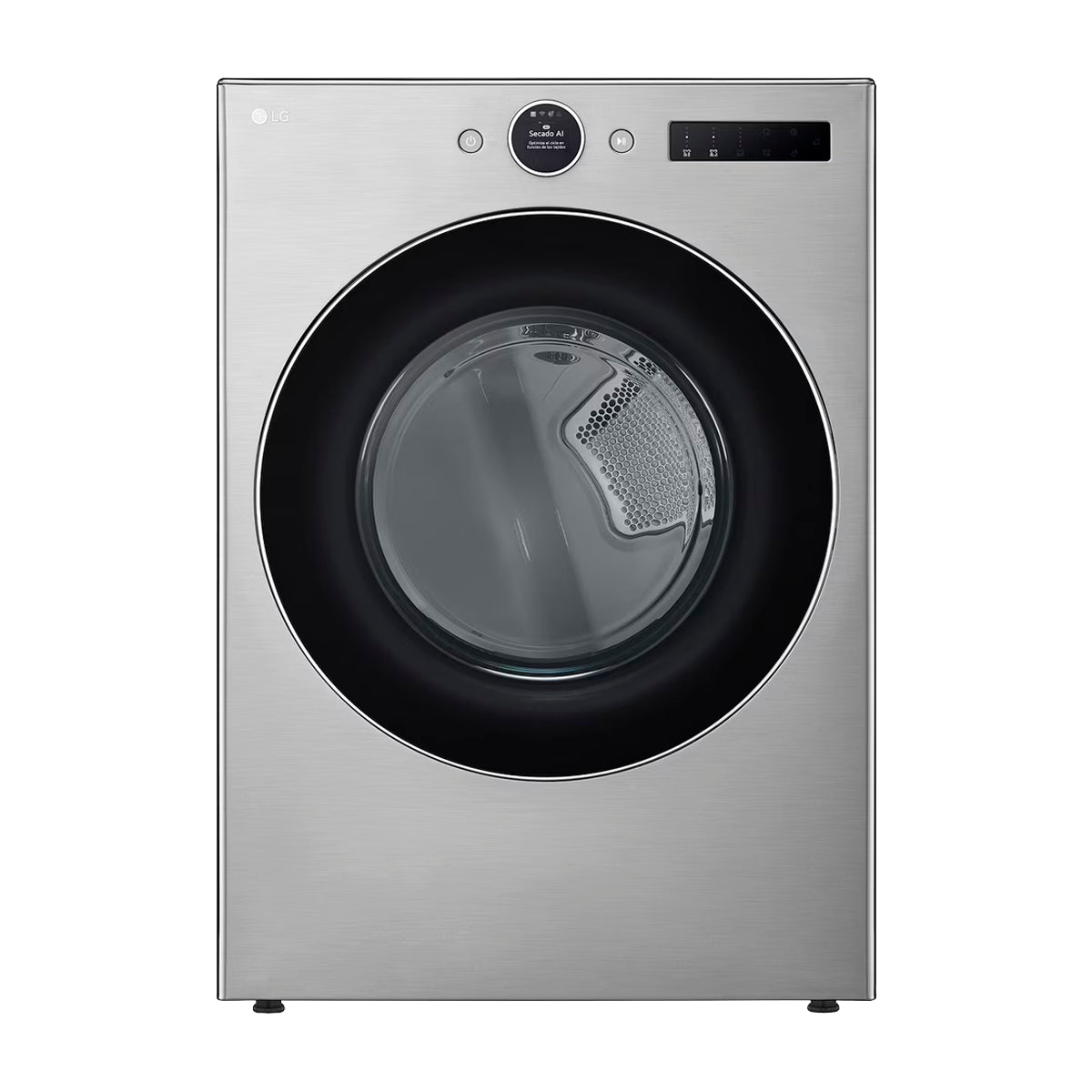 LG Combo Lavadora Automatica Inverter Direct Drive de 23kg y Secadora a Gas de Carga Frontal de 22kg | AI DD | ThinQ | 6 Motion DD | Turbo Wash | Plateado