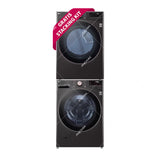 LG Combo Lavadora Automatica Inverter Direct Drive y Secadora a Gas de Carga Frontal | 6 Motion DD | TurboWash 360 | 25kg | Negro