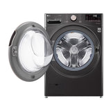 LG Combo Lavadora Automatica Inverter Direct Drive y Secadora a Gas de Carga Frontal | 6 Motion DD | TurboWash 360 | 25kg | Negro