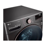 LG Combo Lavadora Automatica Inverter Direct Drive y Secadora a Gas de Carga Frontal | 6 Motion DD | TurboWash 360 | 25kg | Negro