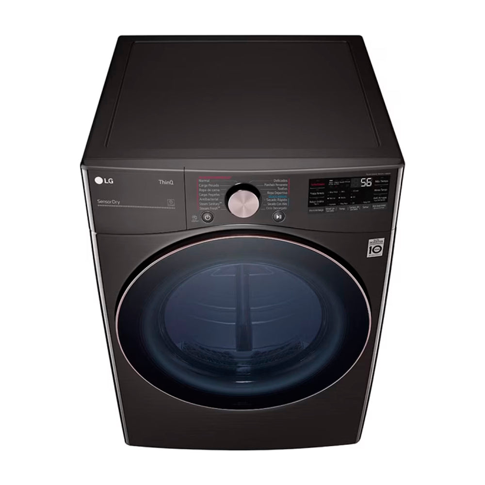 LG Combo Lavadora Automatica Inverter Direct Drive y Secadora a Gas de Carga Frontal | 6 Motion DD | TurboWash 360 | 25kg | Negro