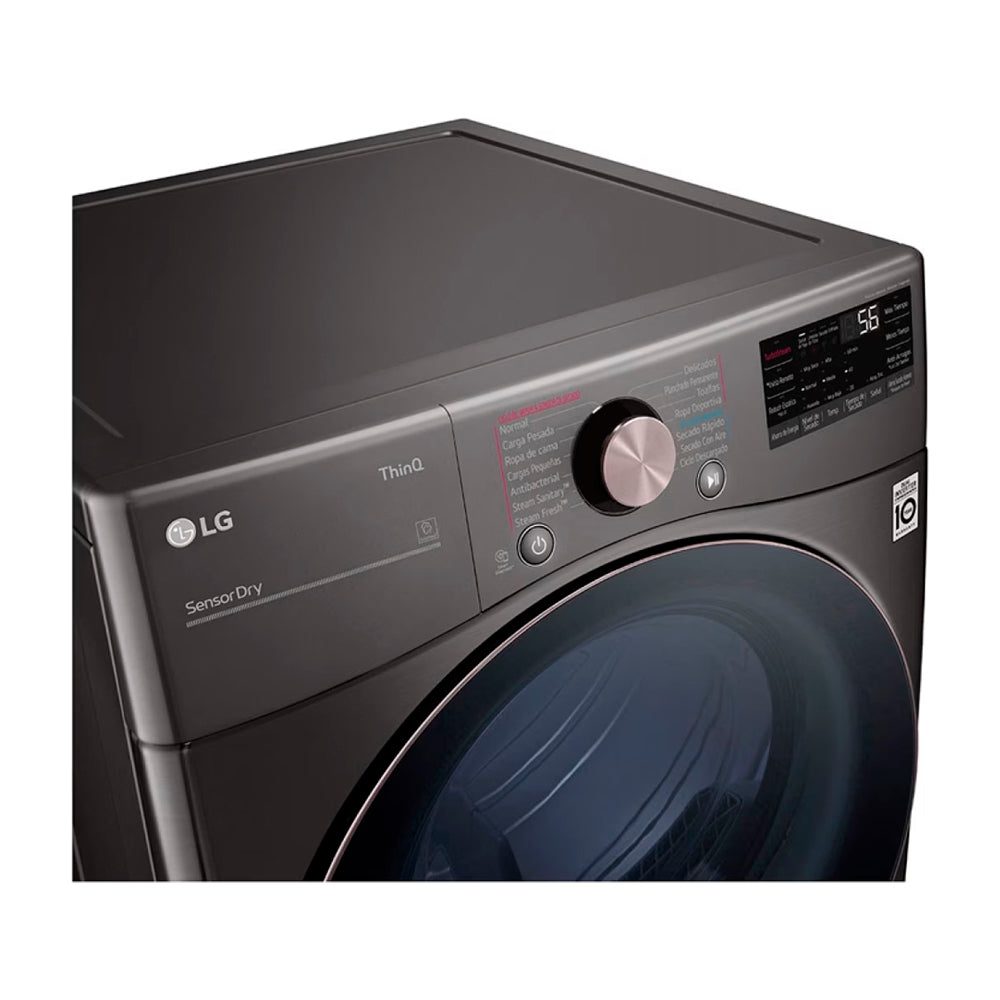 LG Combo Lavadora Automatica Inverter Direct Drive y Secadora a Gas de Carga Frontal | 6 Motion DD | TurboWash 360 | 25kg | Negro