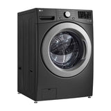 LG Combo Lavadora Automatica Inverter Direct Drive y Secadora a Gas de Carga Frontal | 6 Motion DD | 25kg | Negro Medio