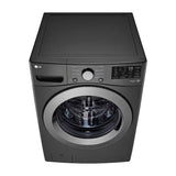 LG Combo Lavadora Automatica Inverter Direct Drive y Secadora a Gas de Carga Frontal | 6 Motion DD | 25kg | Negro Medio