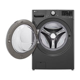 LG Combo Lavadora Automatica Inverter Direct Drive y Secadora a Gas de Carga Frontal | 6 Motion DD | 25kg | Negro Medio