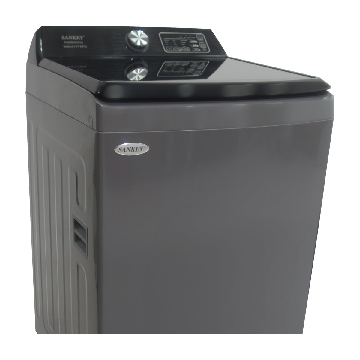 Sankey Lavadora Automática de Carga Superior | Super Silencioso | Programable | Filtrado Total | 17kg | Gris