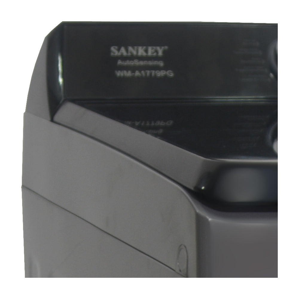 Sankey Lavadora Automática de Carga Superior | Super Silencioso | Programable | Filtrado Total | 17kg | Gris