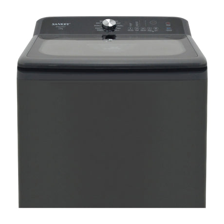 Sankey Lavadora Automática Inverter de Carga Superior | Panel Digital | Super Silencioso | Programable | Filtrado Total | 22kg | Gris
