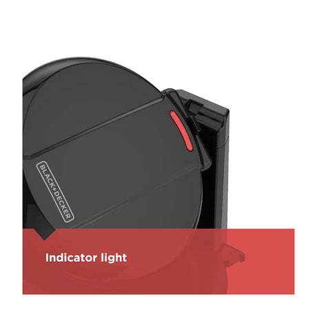 Black & Decker Waflera de Doble Giro | Estilo Belga | Superficie Antiadherente | Negro