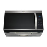 Whirlpool Microondas Extractor de 1000W | Tipo Campana | Controles Táctiles | 1.7p3 | Plateado