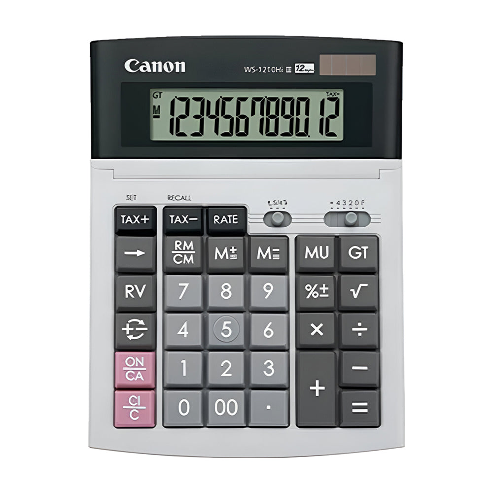 Canon Calculadora de Escritorio de 12 Digitos | Portatil | Pantalla con Inclinación Ajustable