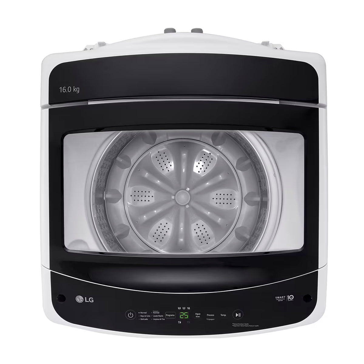 LG Lavadora Automática Smart Inverter de Carga Superior | TurboDrum | Smart Motion | 16kg | Blanco