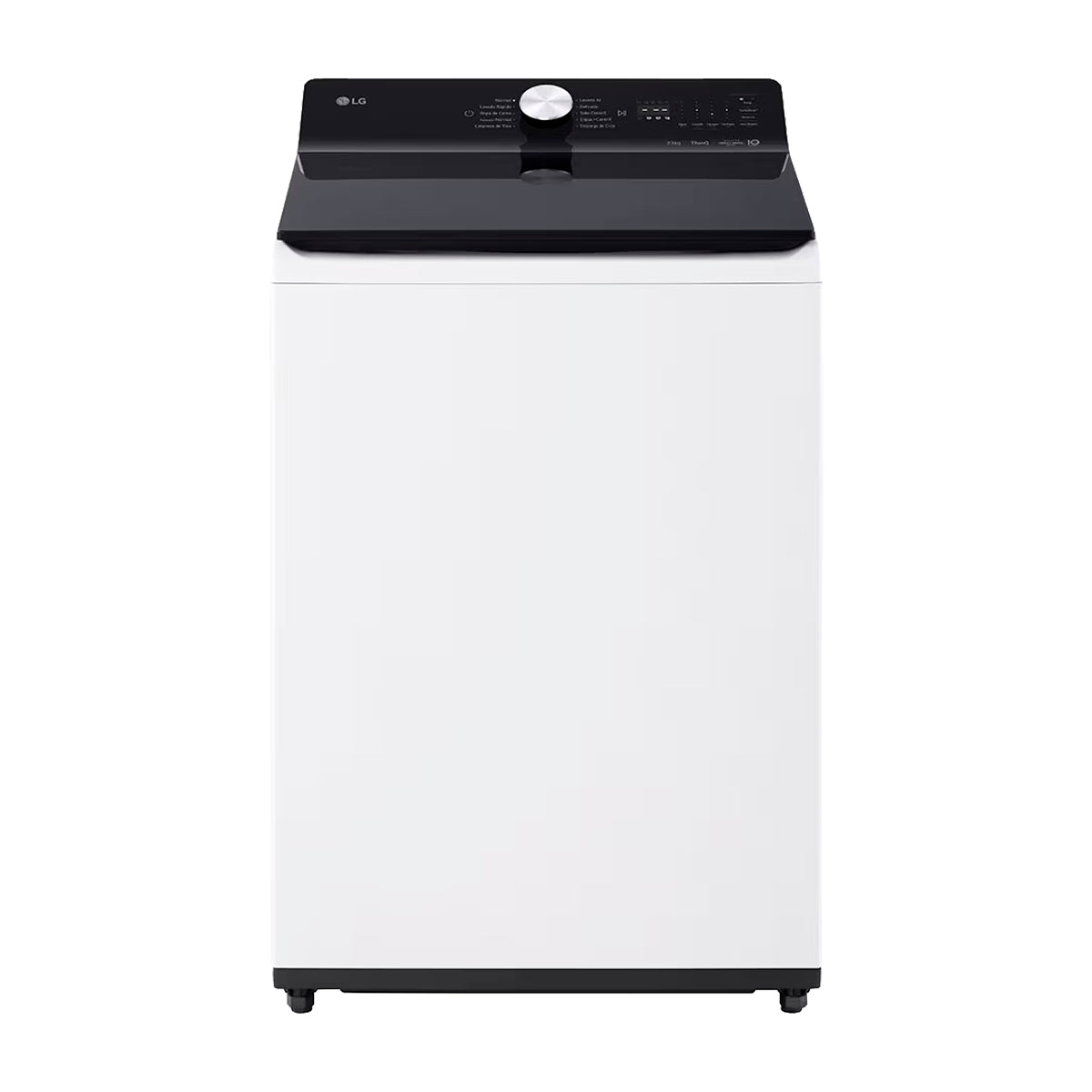 LG Lavadora Automática Inverter Direct Drive de Carga Superior | AI DD | ThinQ | 6 Motion DD | TurboWash | 23kg | Blanco