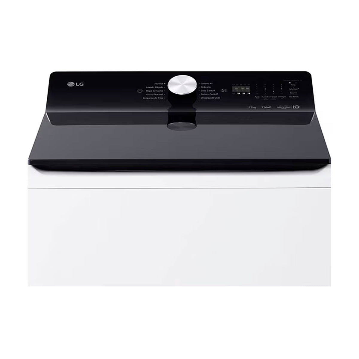 LG Lavadora Automática Inverter Direct Drive de Carga Superior | AI DD | ThinQ | 6 Motion DD | TurboWash | 23kg | Blanco