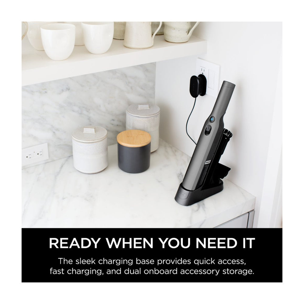 Shark Wandvac Cordless Aspiradora de Mano Inalámbrica | OneTouch | Lithium Ion | Gris