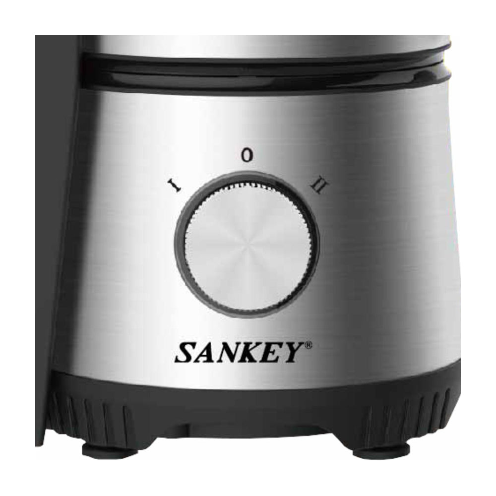 Sankey Extractor de Jugo | 350ML | Alta Potencia | Colector de Pulpa | 400W | Negro Plateado